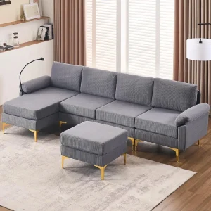 114 Inch U-shaped Combination Sofa